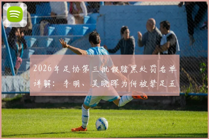 2026年足协第三批假赌黑处罚名单详解:李明、吴晓晖为何被禁足五年,涉事俱乐部与行业整顿路径分析